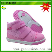 New Style Buckle Canvas Skate Chaussures à cheville décontractées pour fille